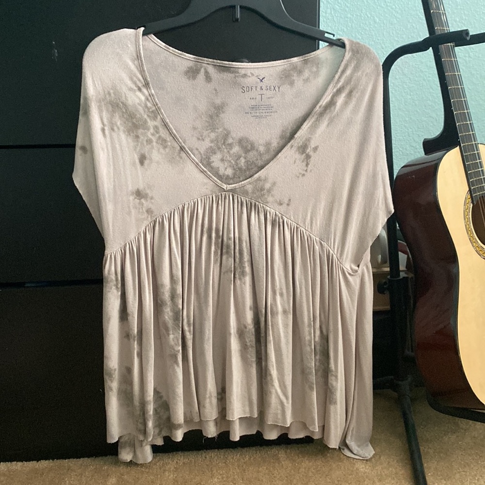 Soft and Sexy Grey Top XS